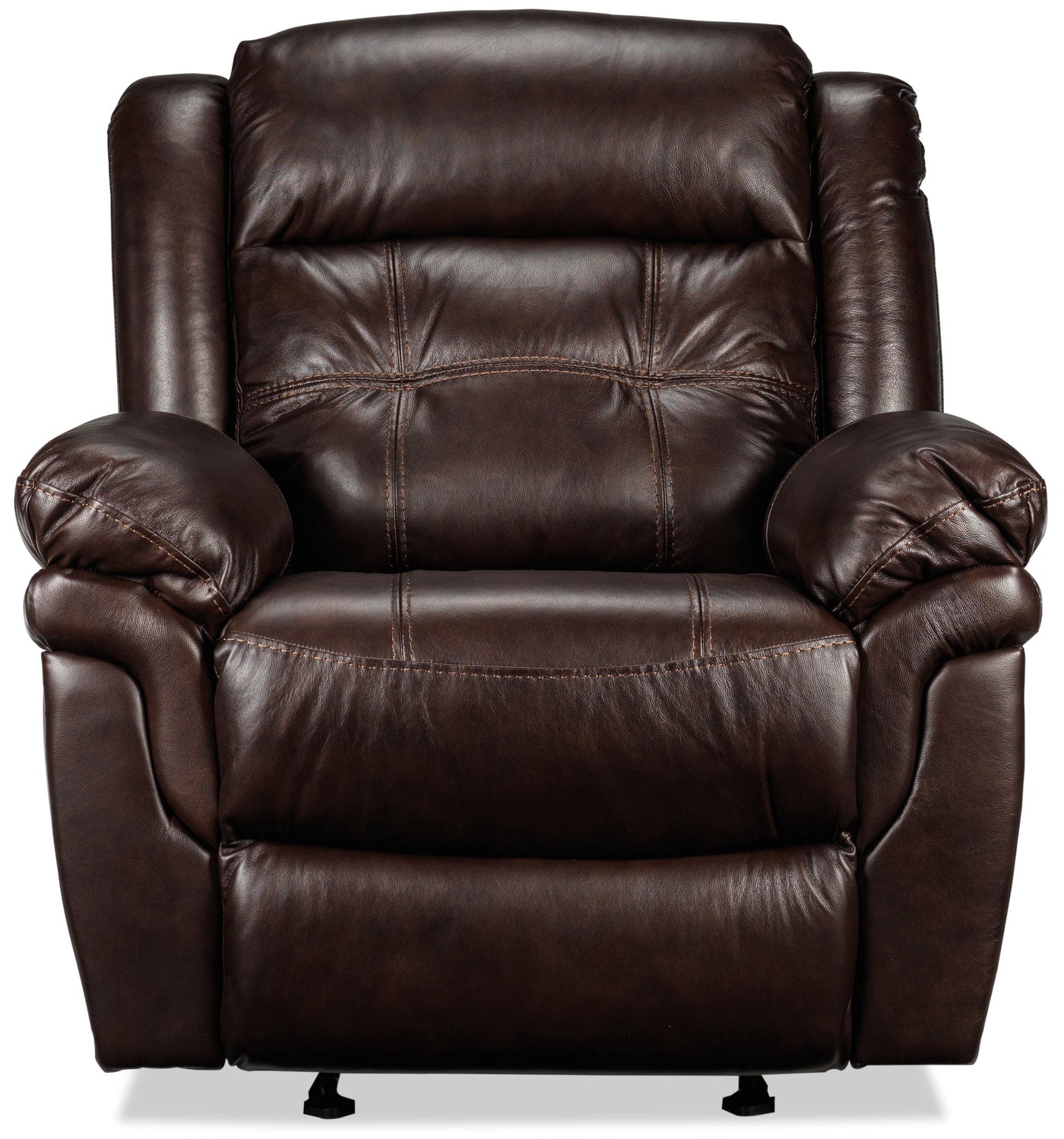 Cooper Leather Recliner - Brown