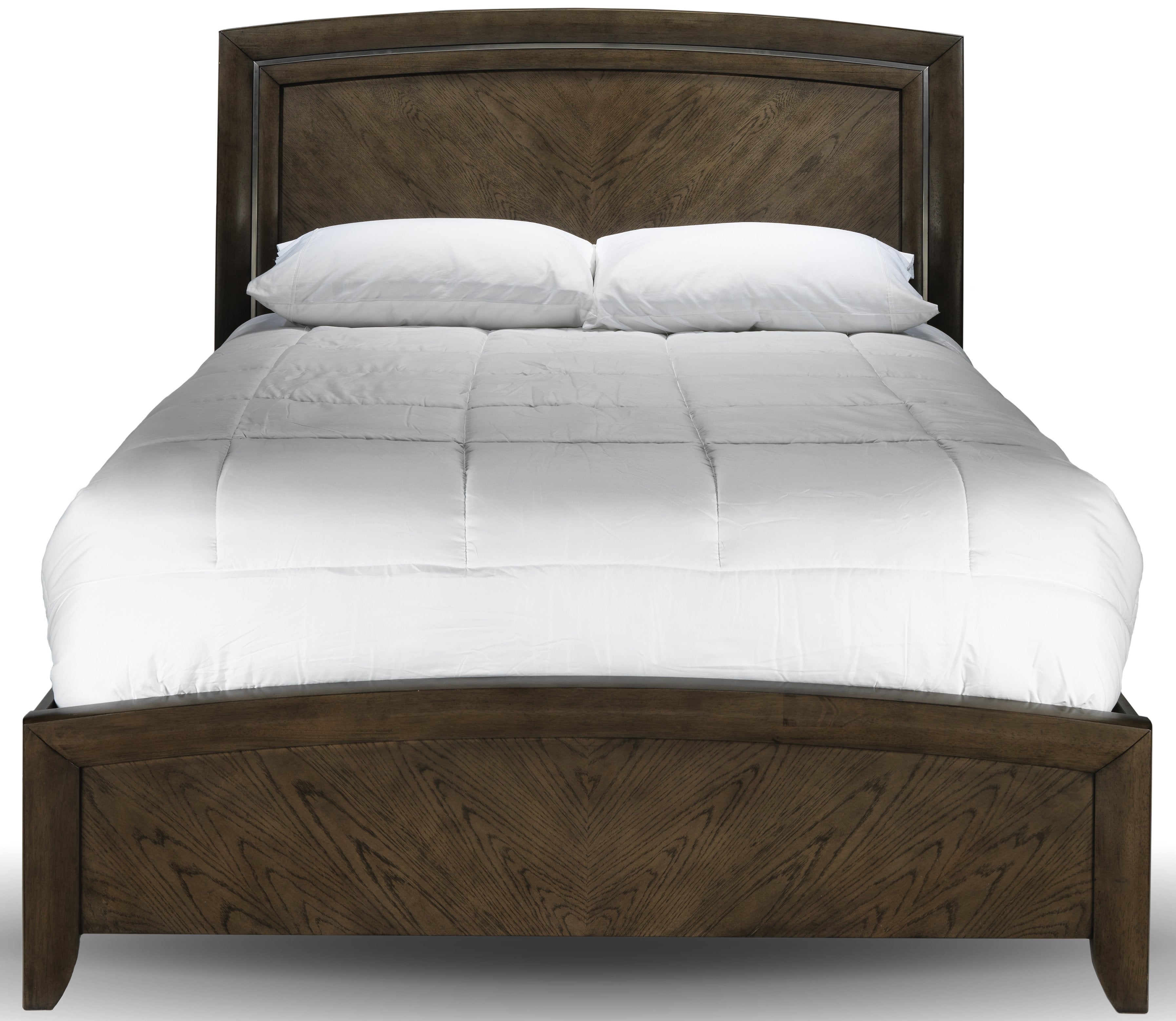 Aberdeen Sleigh Panel Queen Bed - Barista Oak