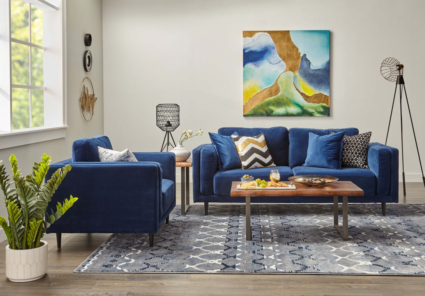 Lara Sofa - Ocean Blue