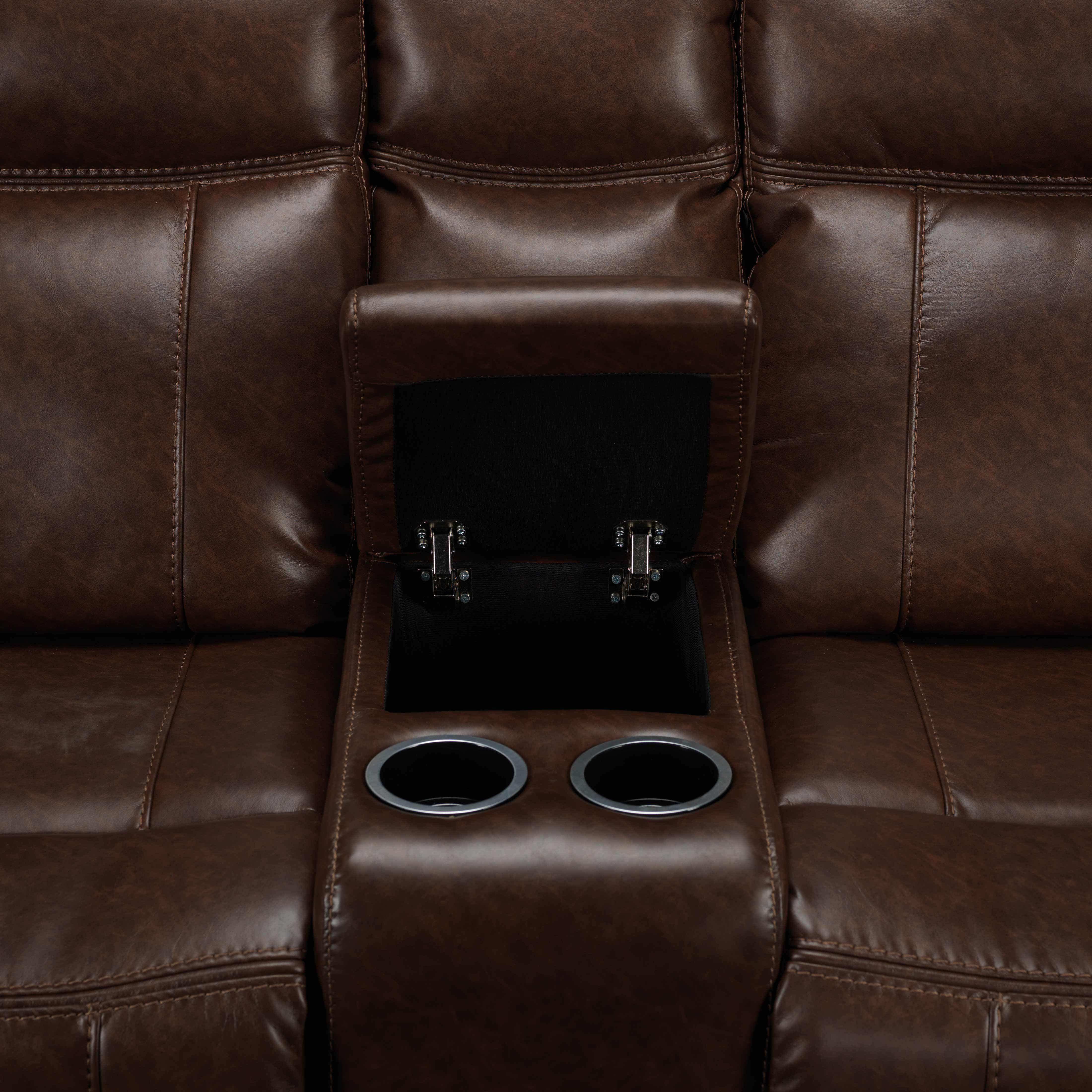 Scorpio Reclining Sofa and Reclining Loveseat - Whiskey Brown