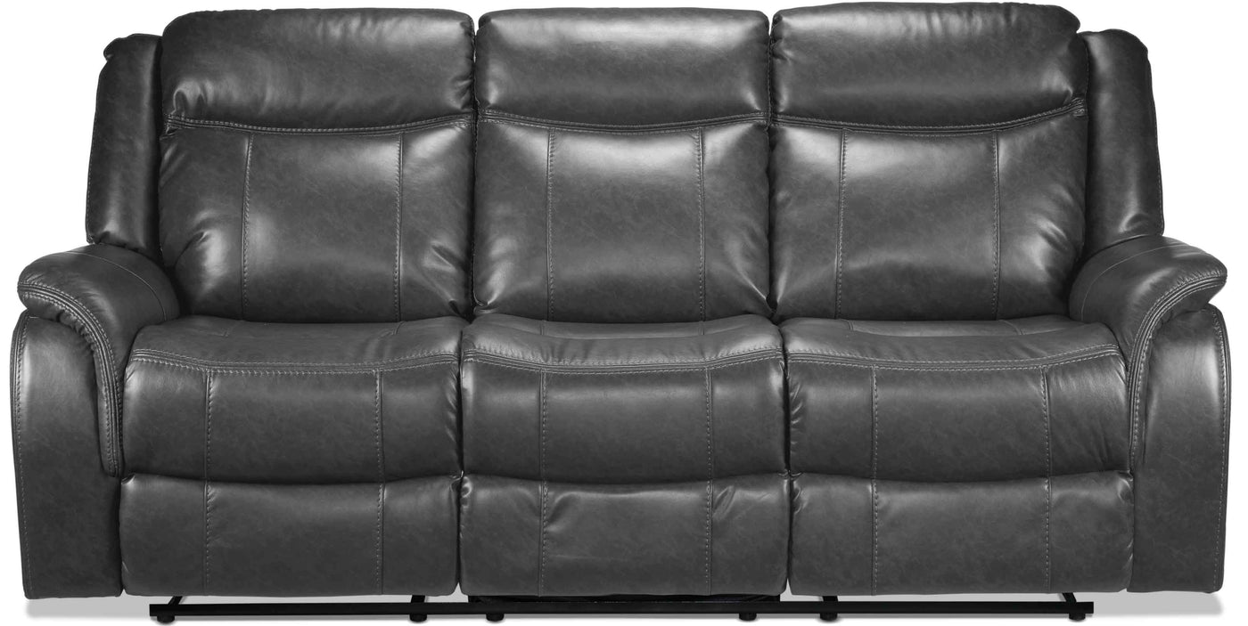 Scorpio Reclining Sofa with Drop Tray - Grey