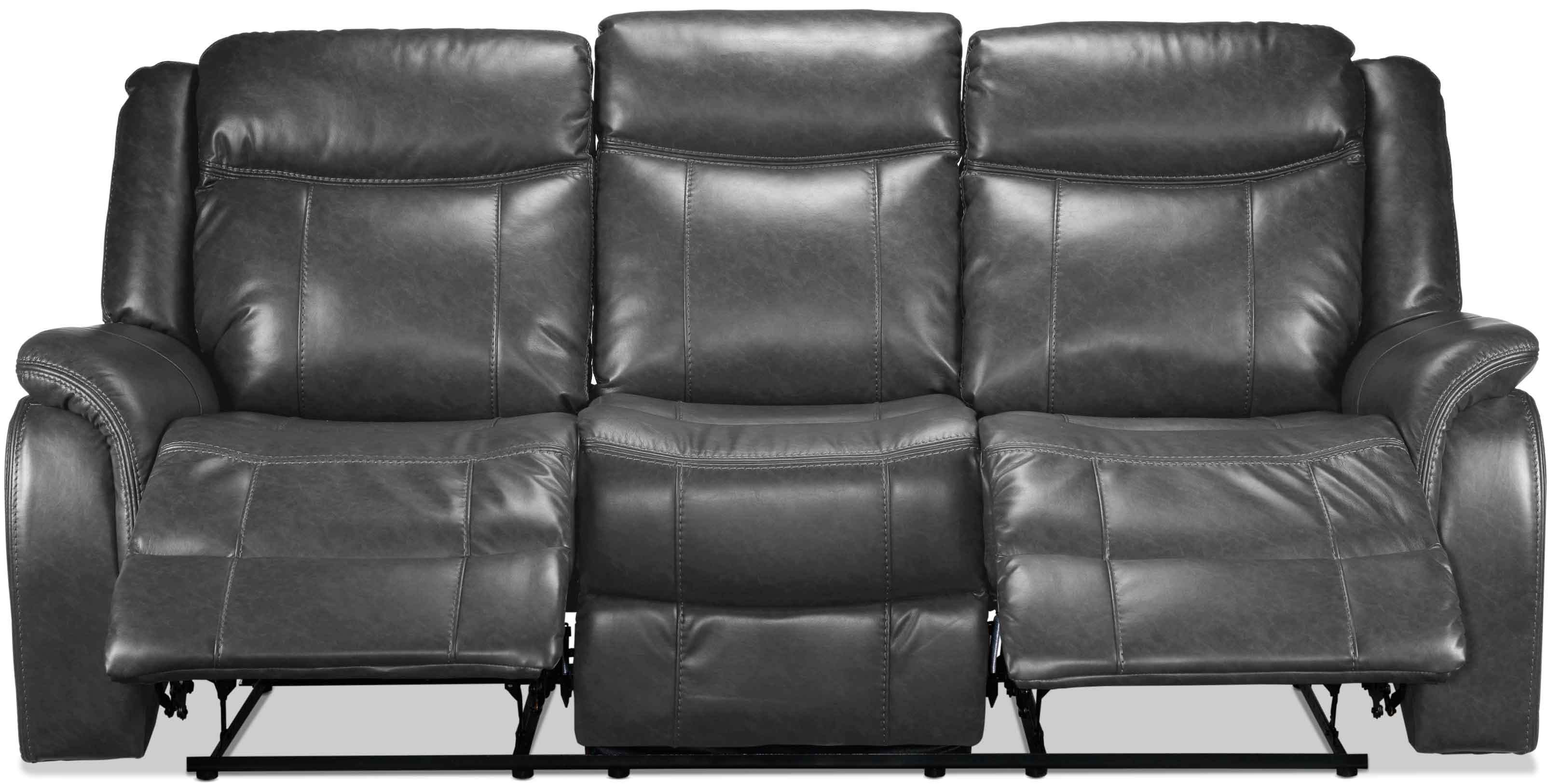 Scorpio Reclining Sofa, Reclining Loveseat and Glider Recliner - Grey