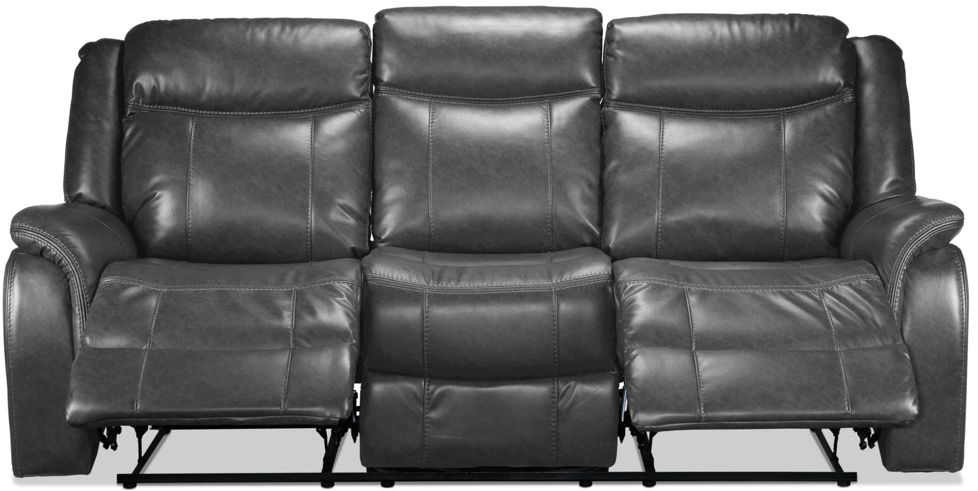Scorpio Reclining Sofa and Reclining Loveseat - Grey