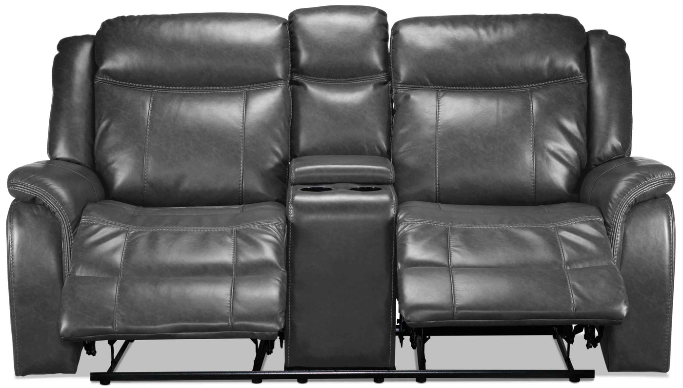 Scorpio Reclining Sofa and Reclining Loveseat - Grey