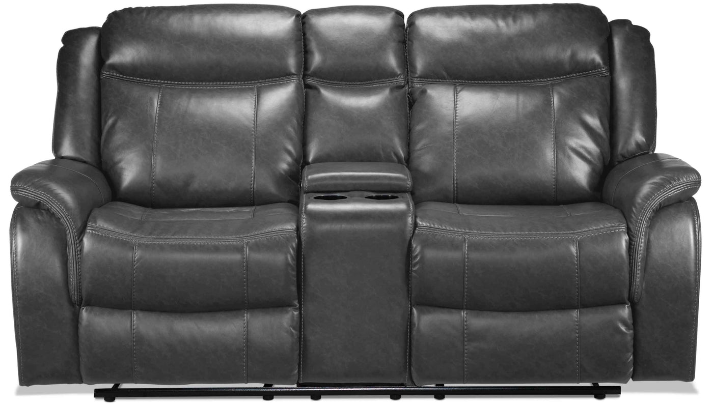 Scorpio Reclining Sofa, Reclining Loveseat and Glider Recliner - Grey