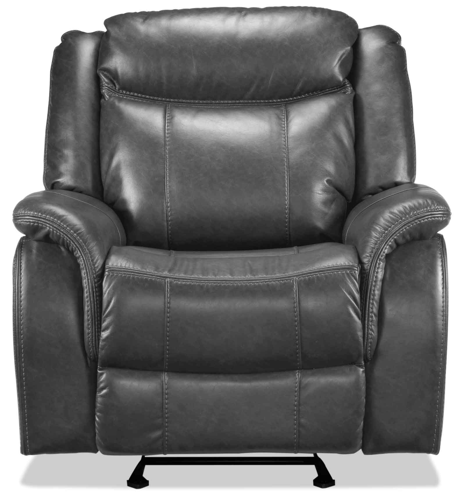 Scorpio Reclining Sofa, Reclining Loveseat and Glider Recliner - Grey