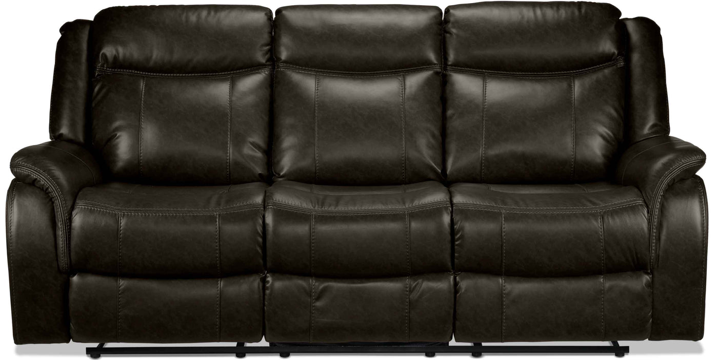 Scorpio Reclining Sofa and Glider - Brown