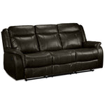 Scorpio Reclining Sofa with Drop Tray - Brown