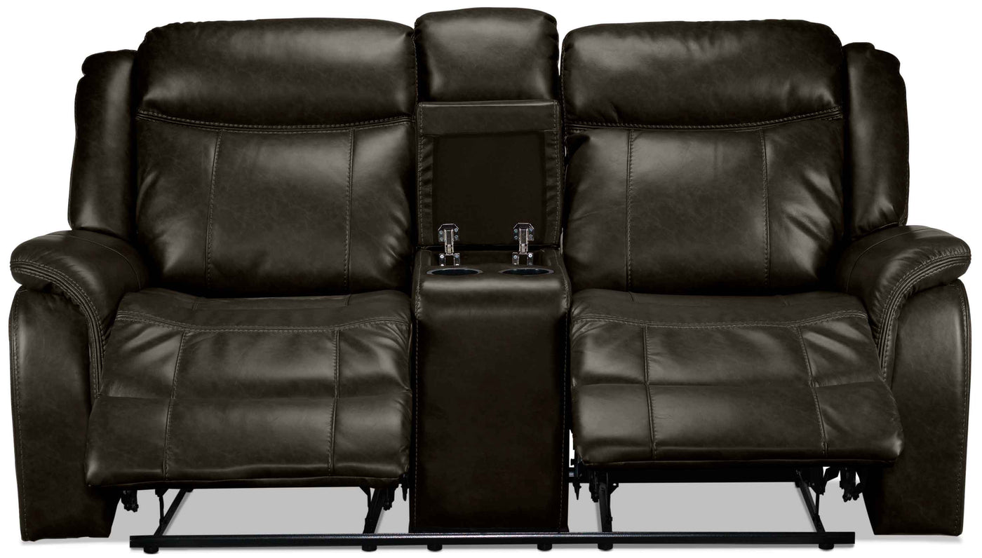 Scorpio Reclining Sofa and Reclining Loveseat - Brown