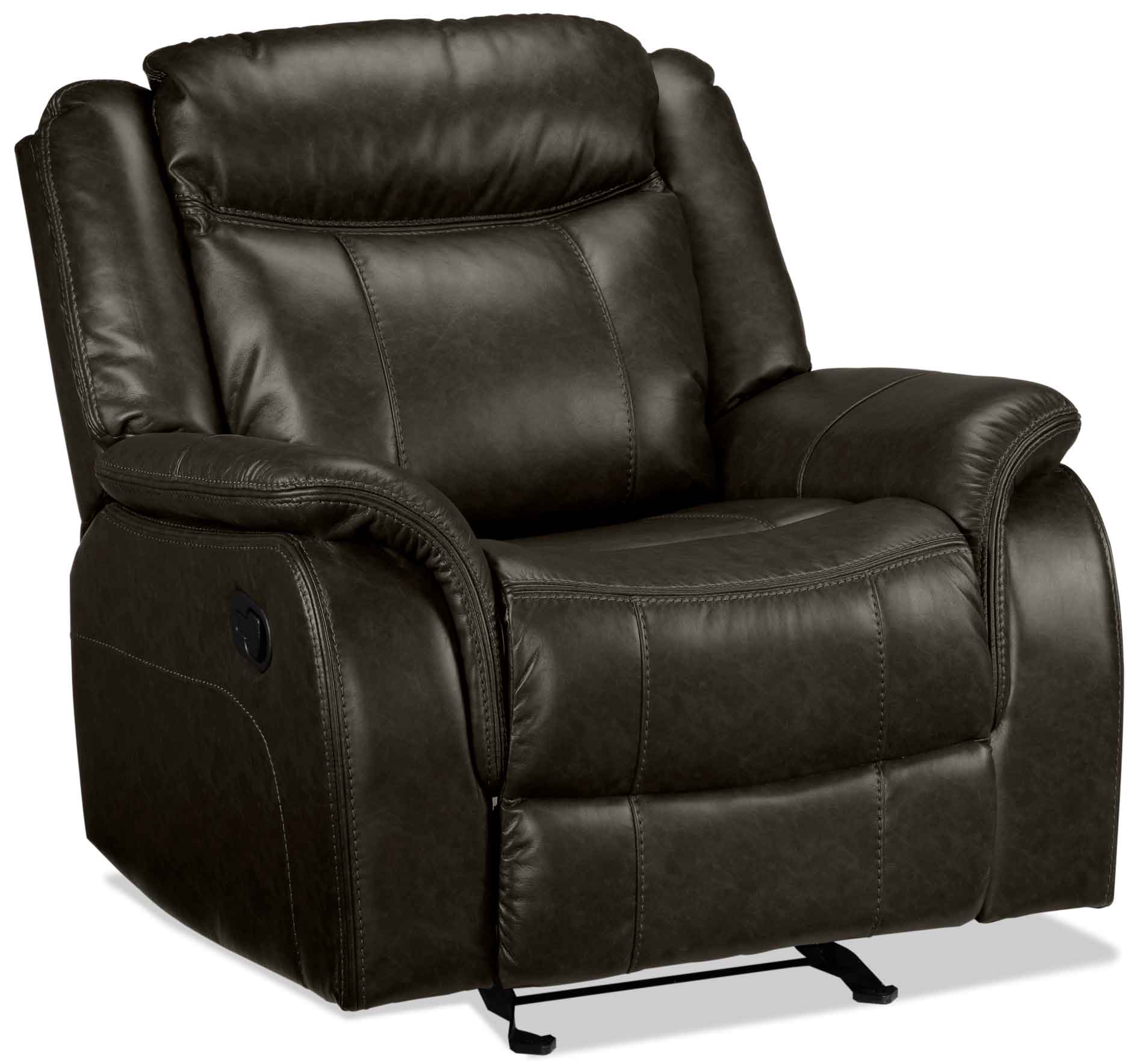Scorpio Reclining Sofa and Glider - Brown