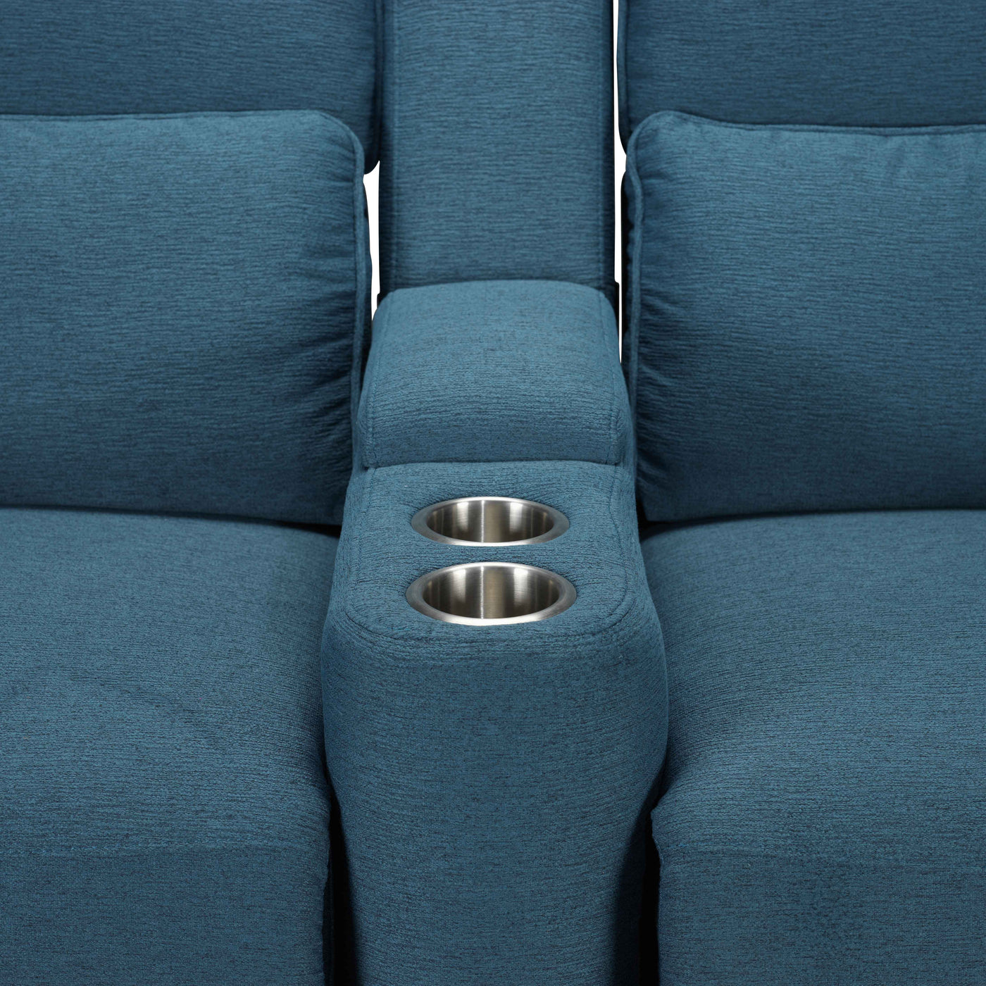 Larsen Power Reclining Sofa, Loveseat and Chair Set - Commodore Blue