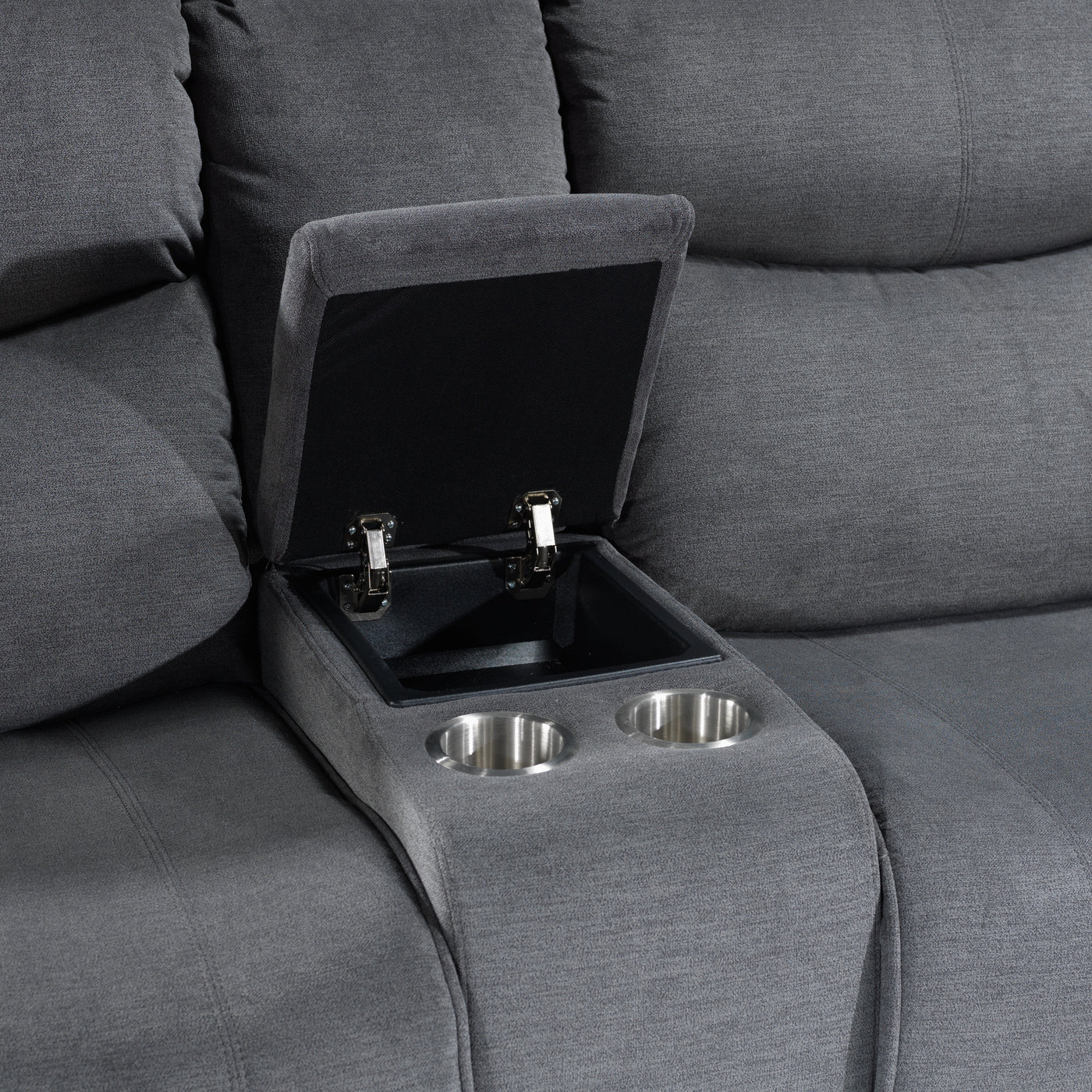 Saxon 3-Piece Power Reclining Sectional - Dynamite Charcoal