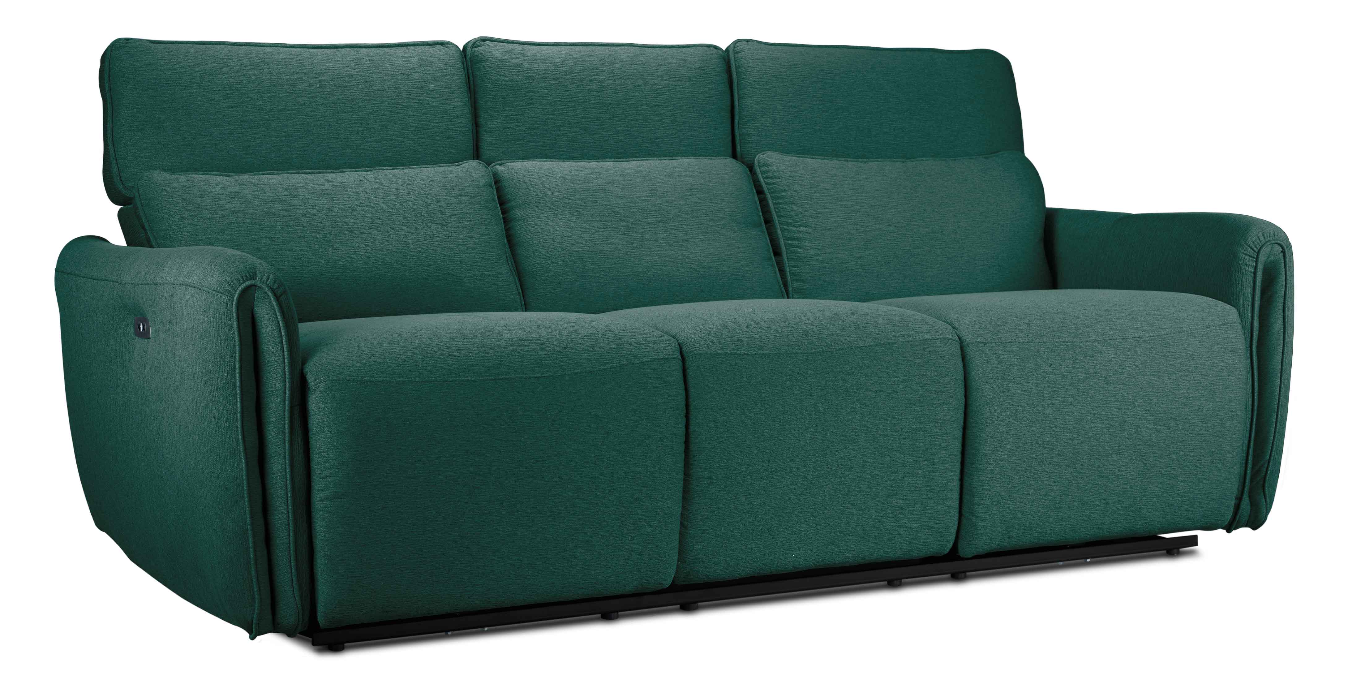 Larsen Power Reclining Sofa and Chair Set - Peacock