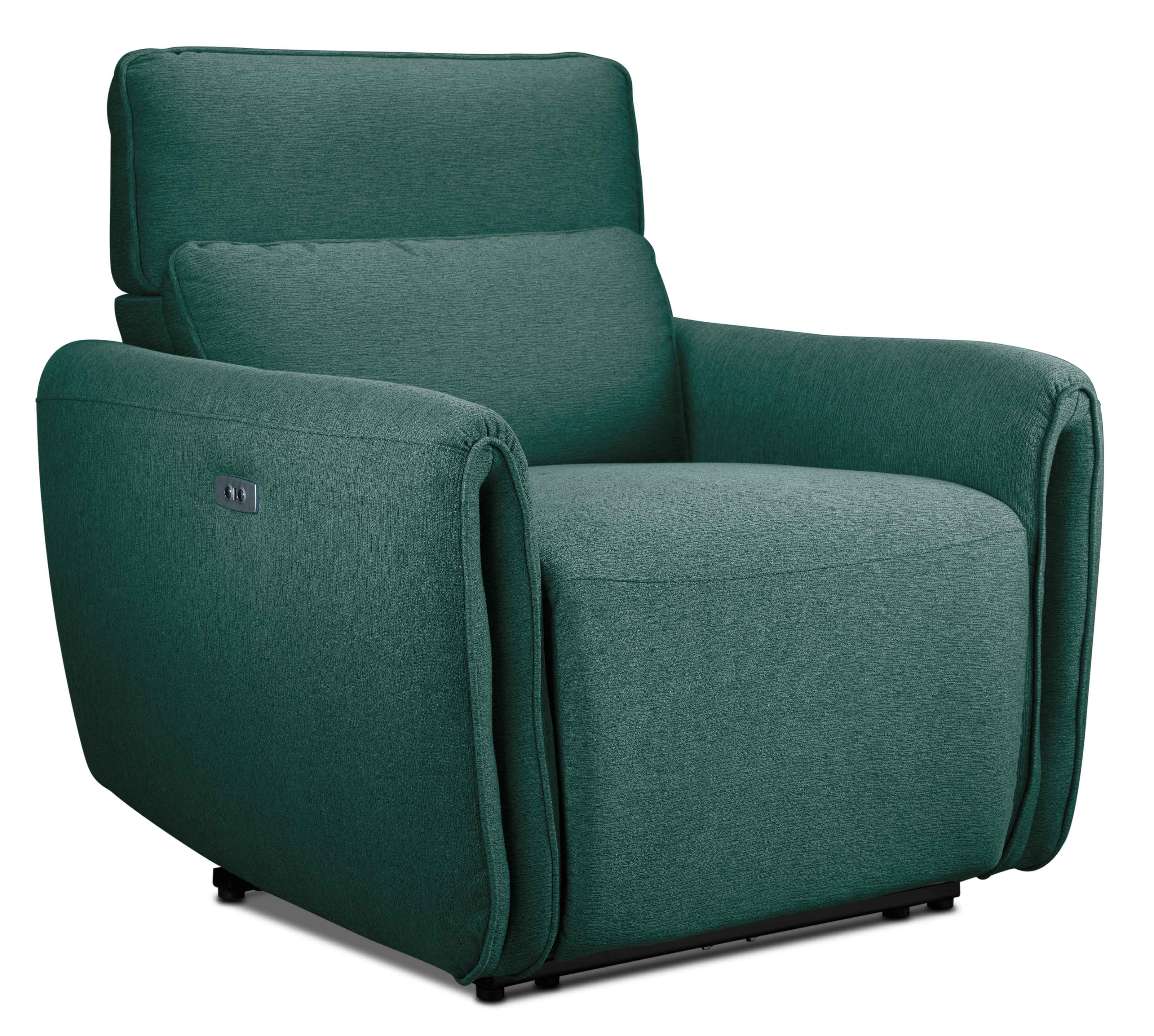 Larsen Power Reclining Sofa, Loveseat and Chair Set - Peacock