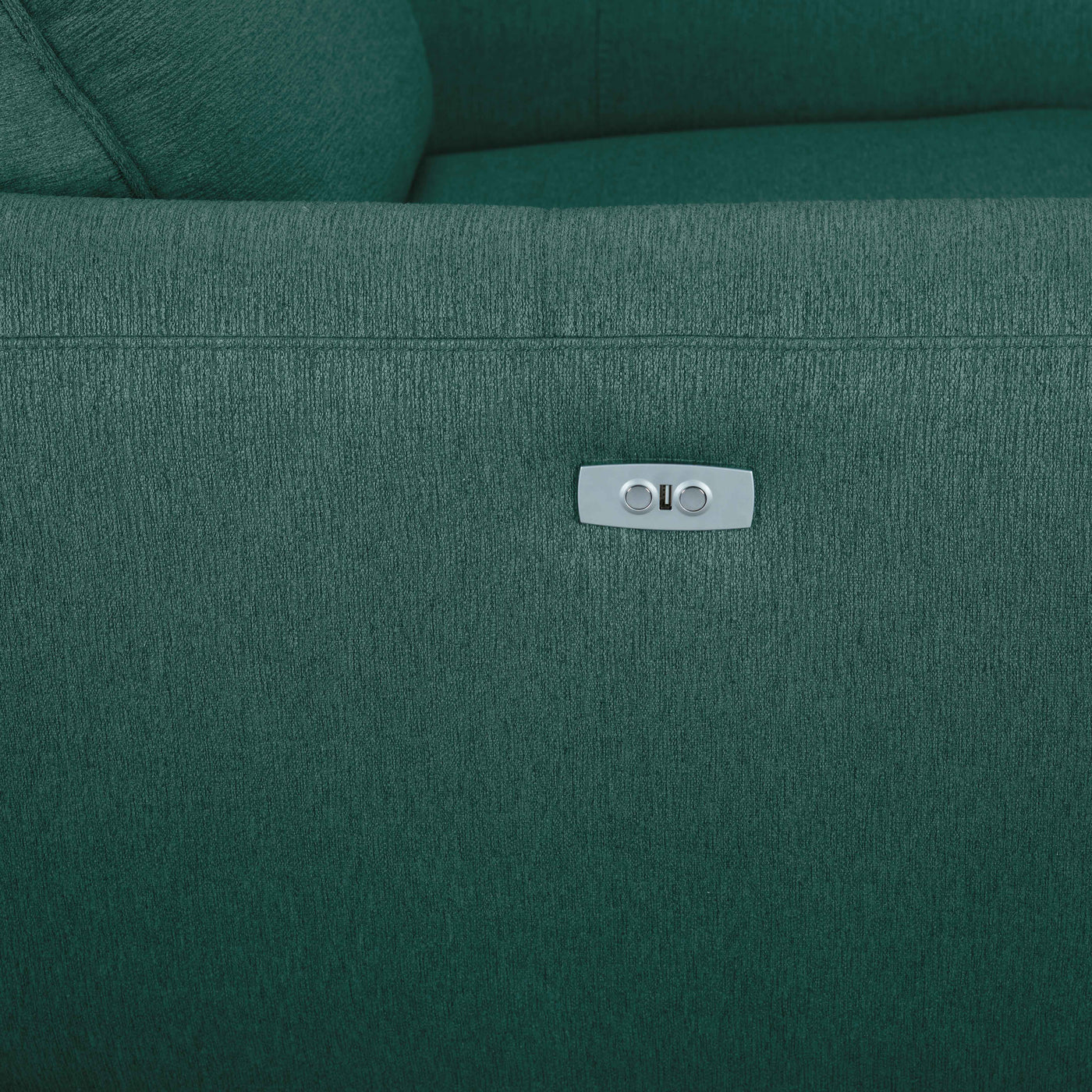 Larsen Power Reclining Sofa and Loveseat Set - Peacock