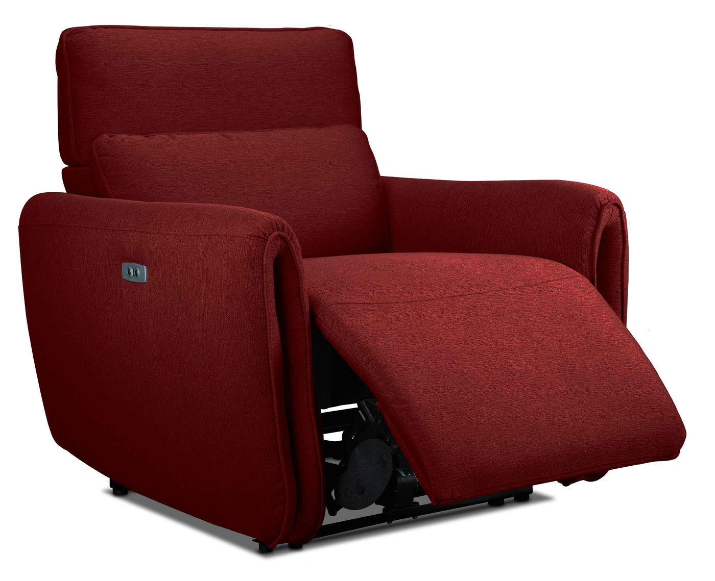 Larsen Power Reclining Sofa, Loveseat and Chair Set - Scarlet