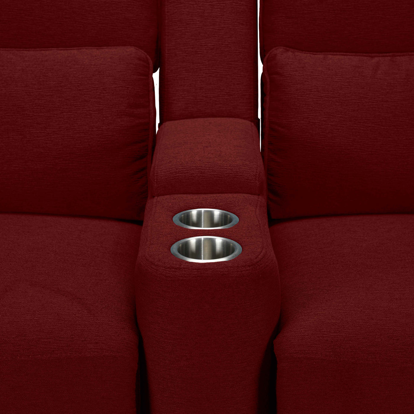Larsen Power Reclining Sofa and Loveseat Set - Scarlet