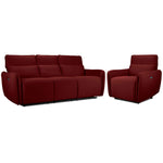 Larsen Power Reclining Sofa and Chair Set - Scarlet