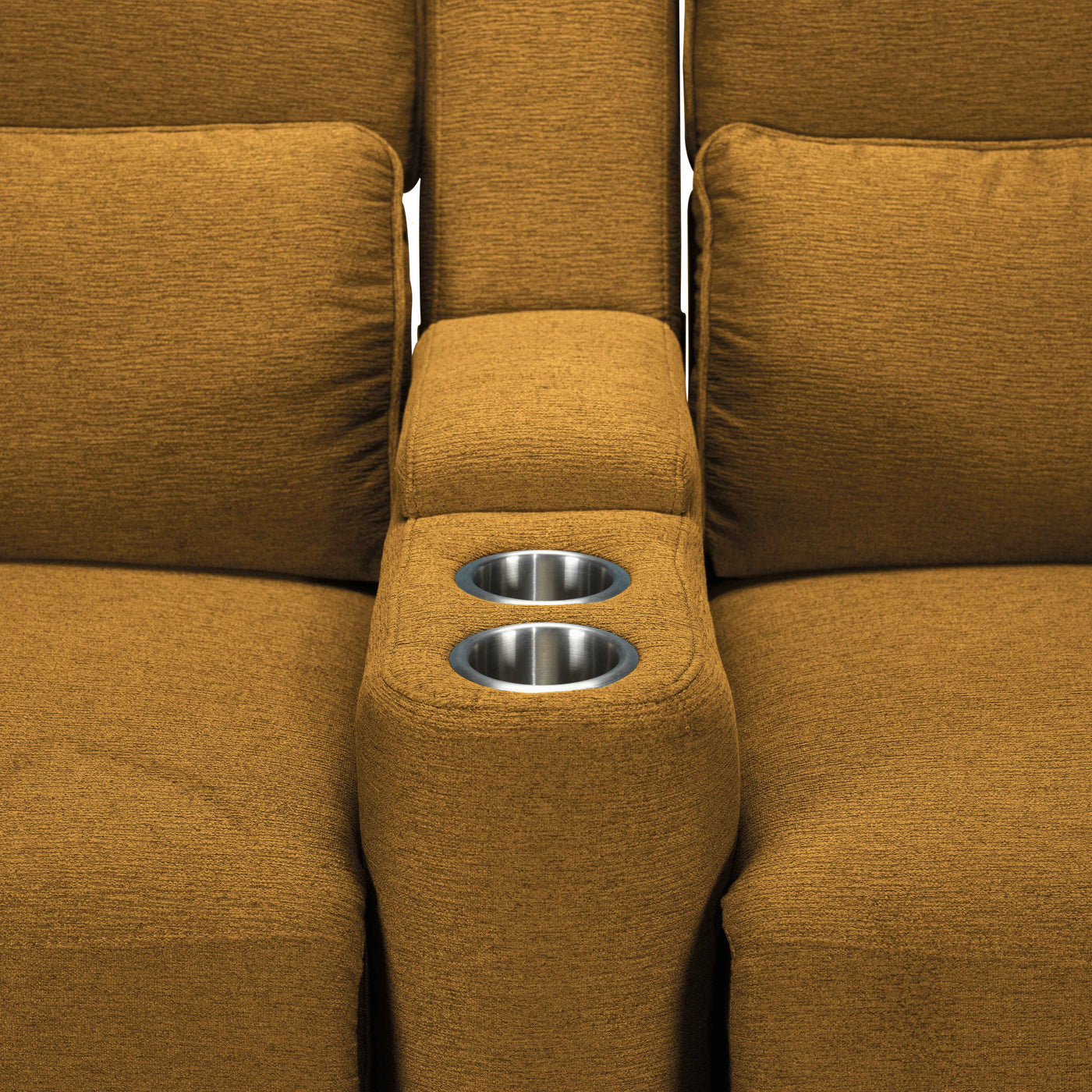 Larsen Power Reclining Sofa and Loveseat Set - Curry