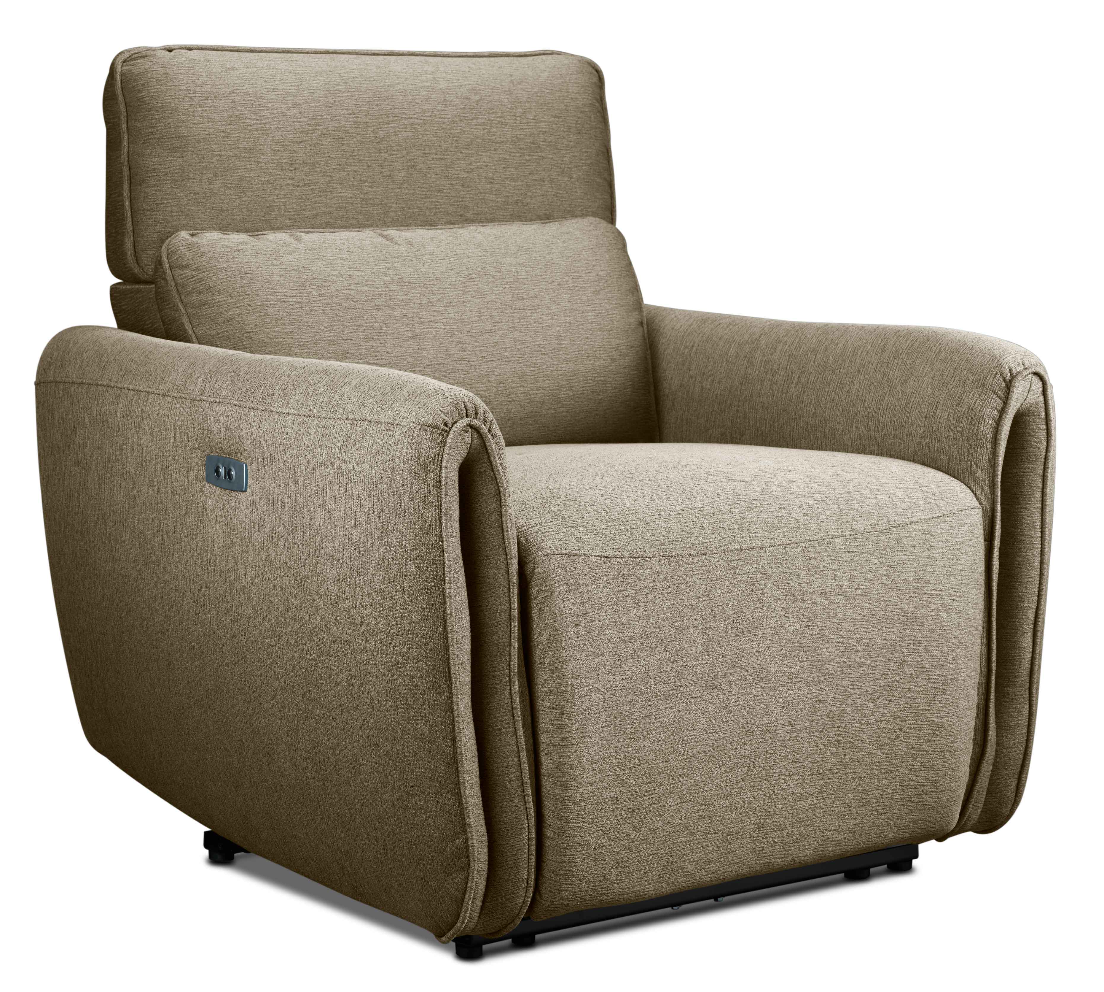 Larsen Power Reclining Sofa, Loveseat and Chair Set - Sand