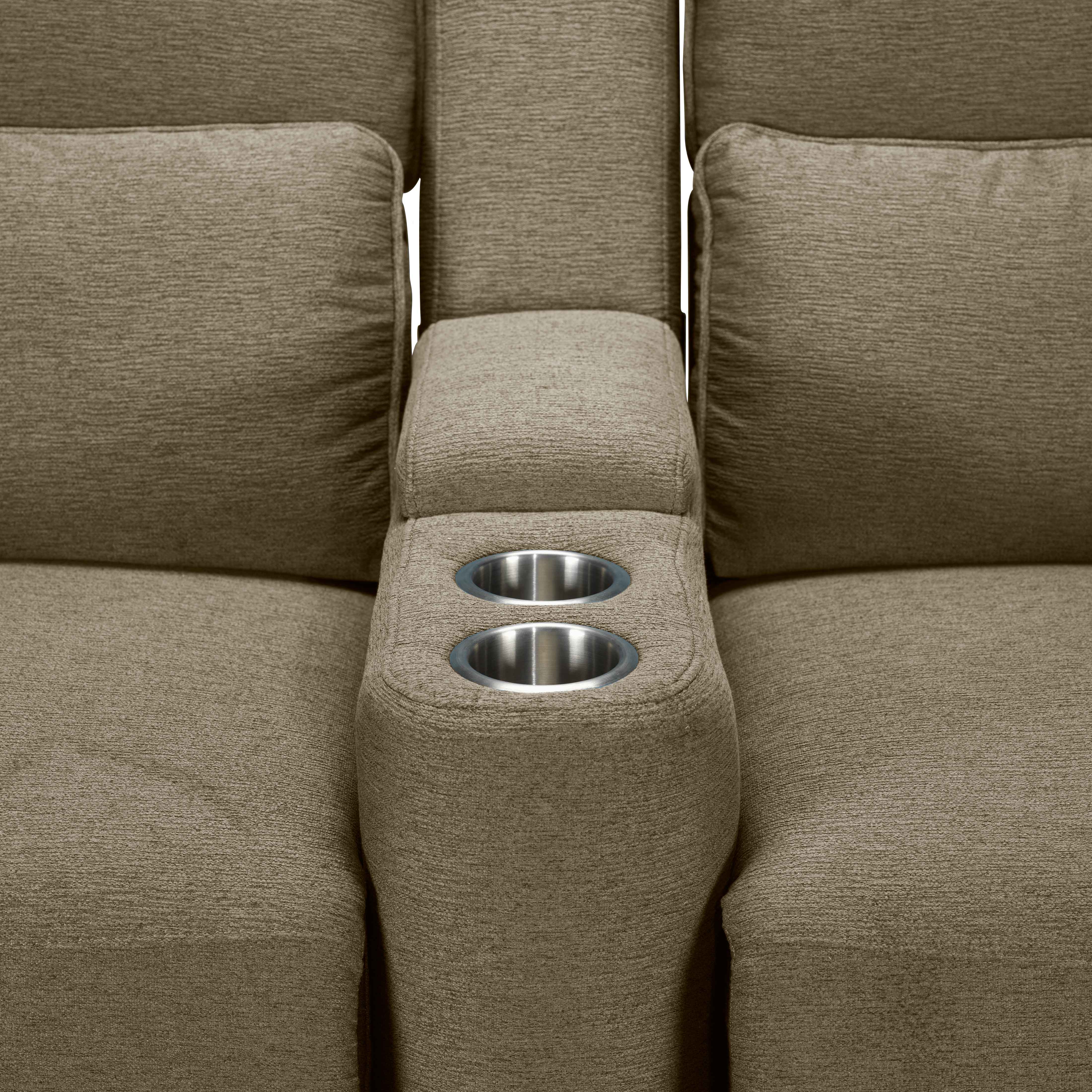 Larsen Power Reclining Sofa, Loveseat and Chair Set - Sand