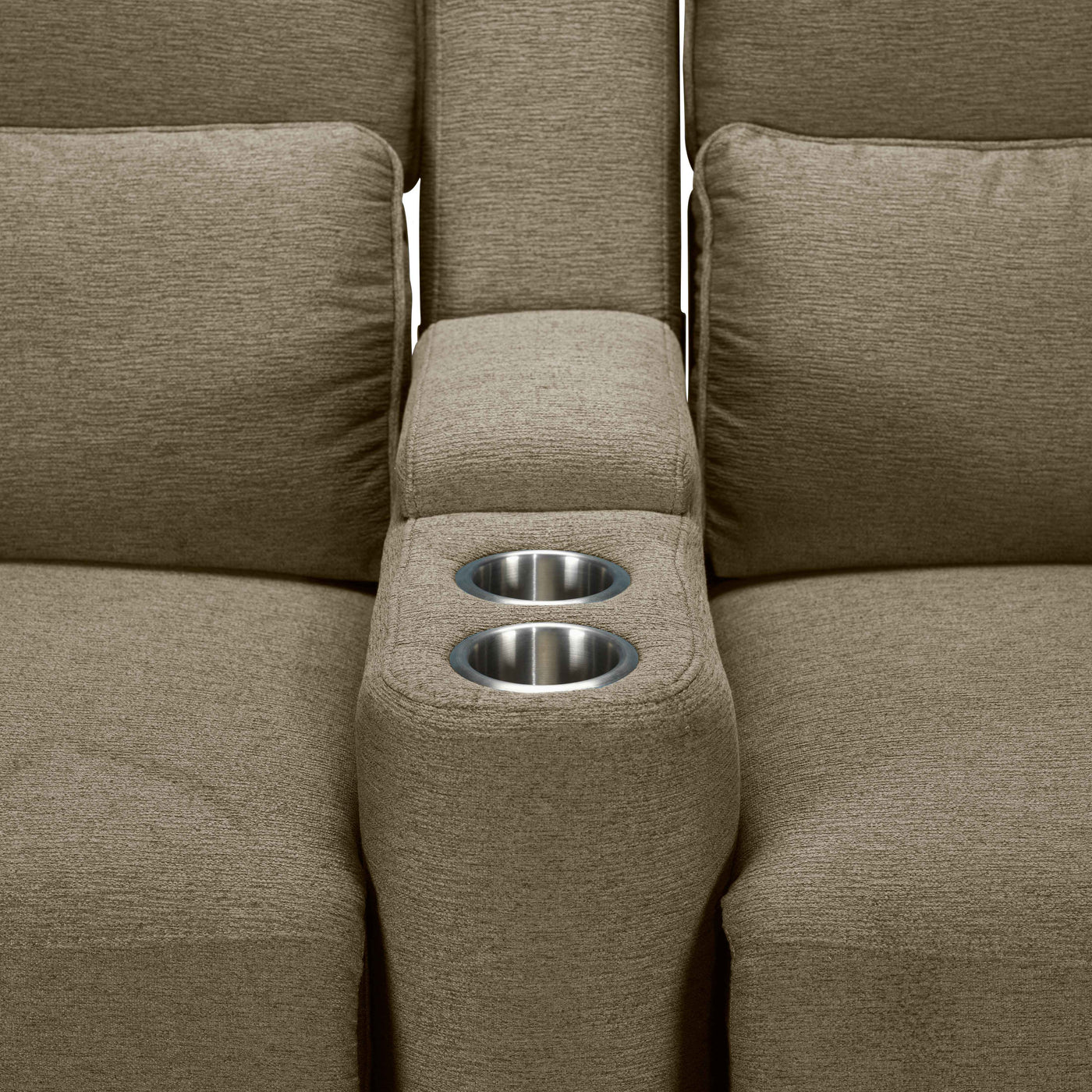 Larsen Power Reclining Sofa and Loveseat Set - Sand