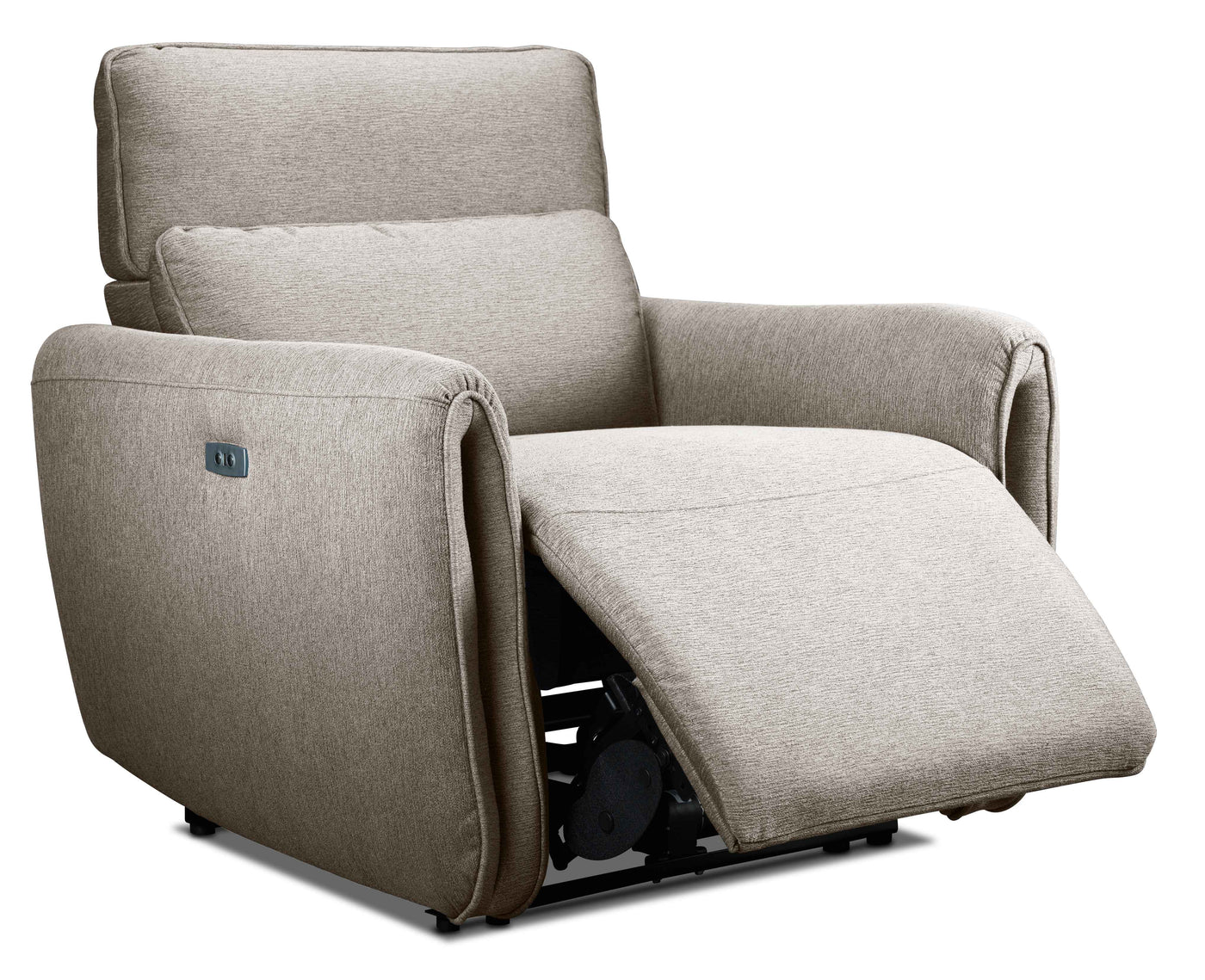 Larsen Power Reclining Sofa and Chair Set - Pearl