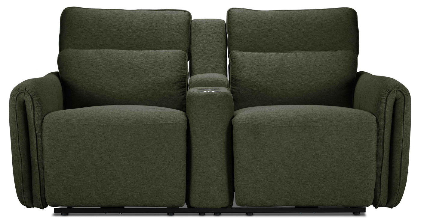 Larsen Power Reclining Loveseat - Olive