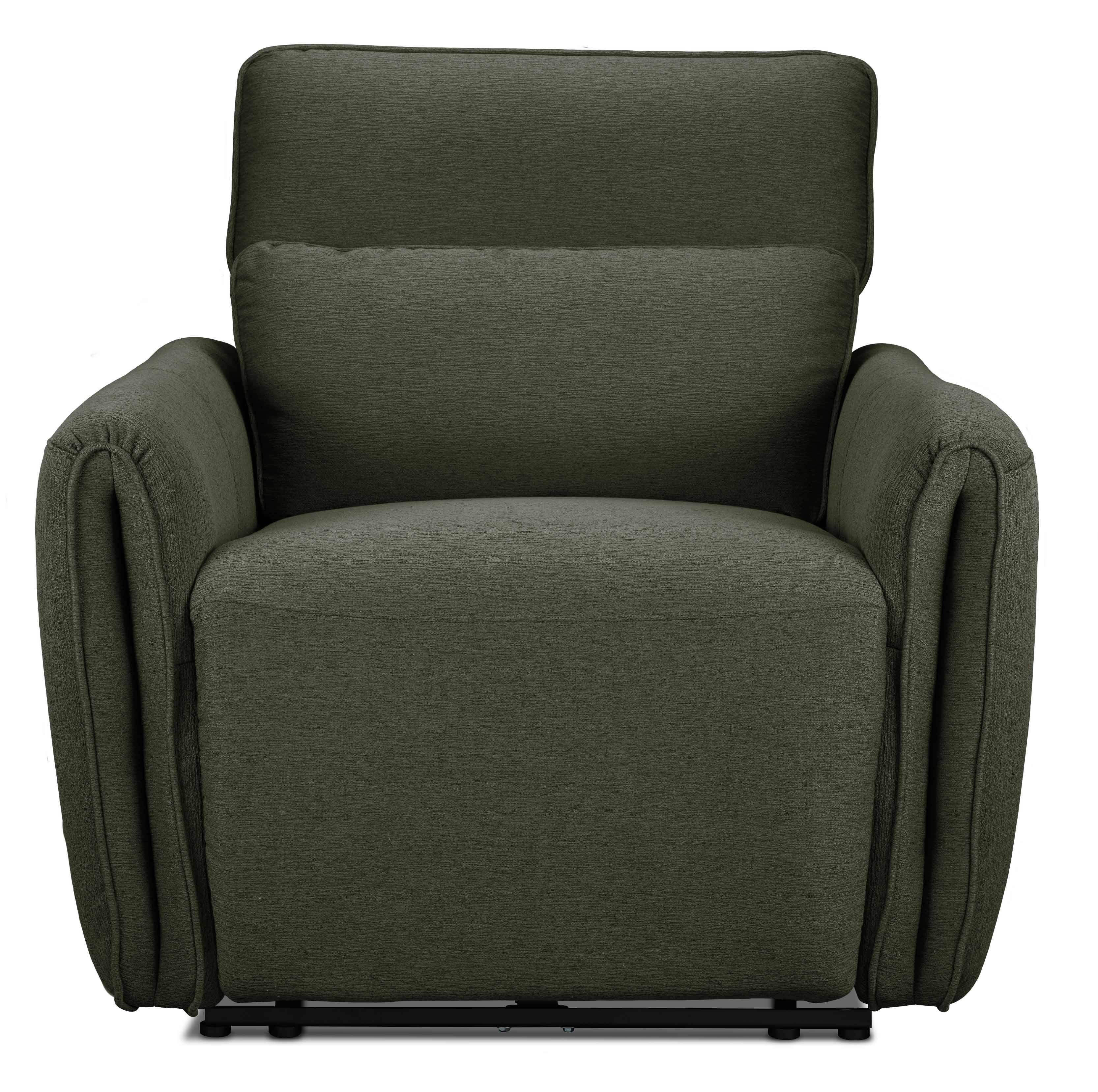 Larsen Power Reclining Sofa, Loveseat and Chair Set - Olive