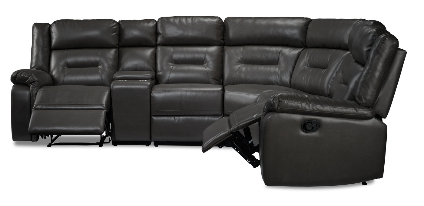 Conan 6-Piece Reclining Sectional - Grey