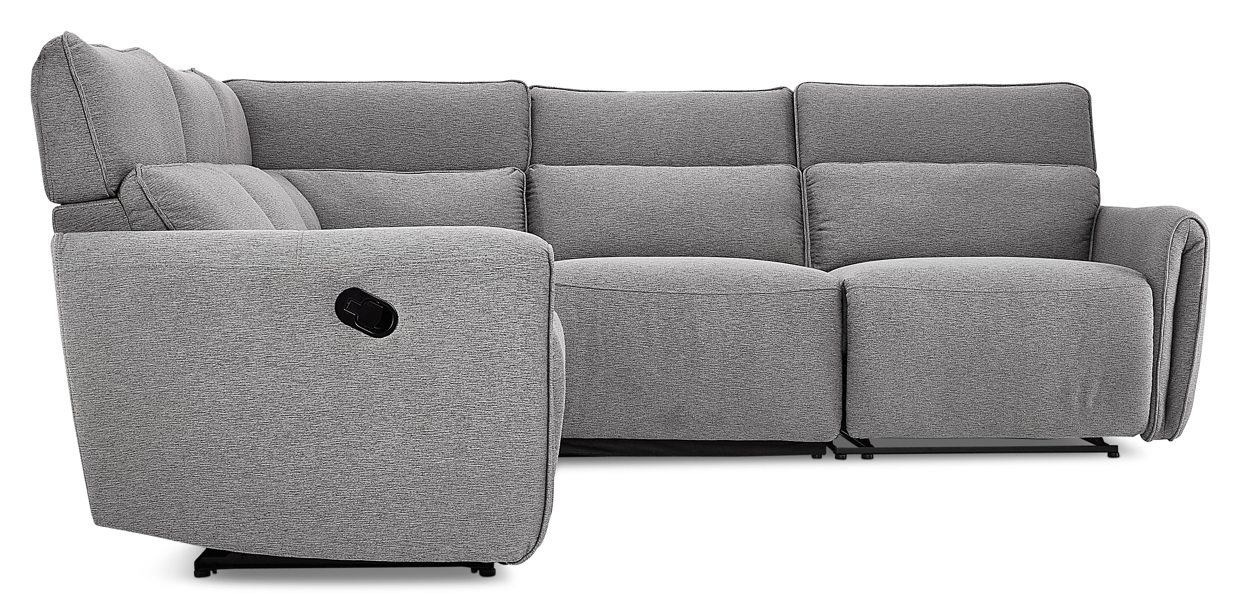 Larsen 5-Piece Reclining Sectional - Grey