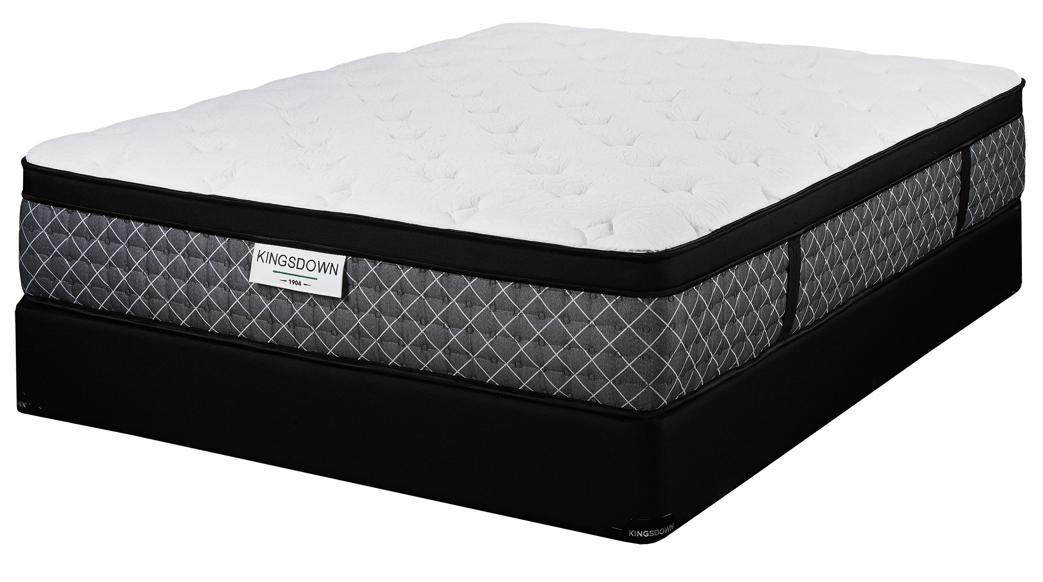 Kingsdown Foster Cushion Firm King Mattress and Split Boxspring Set