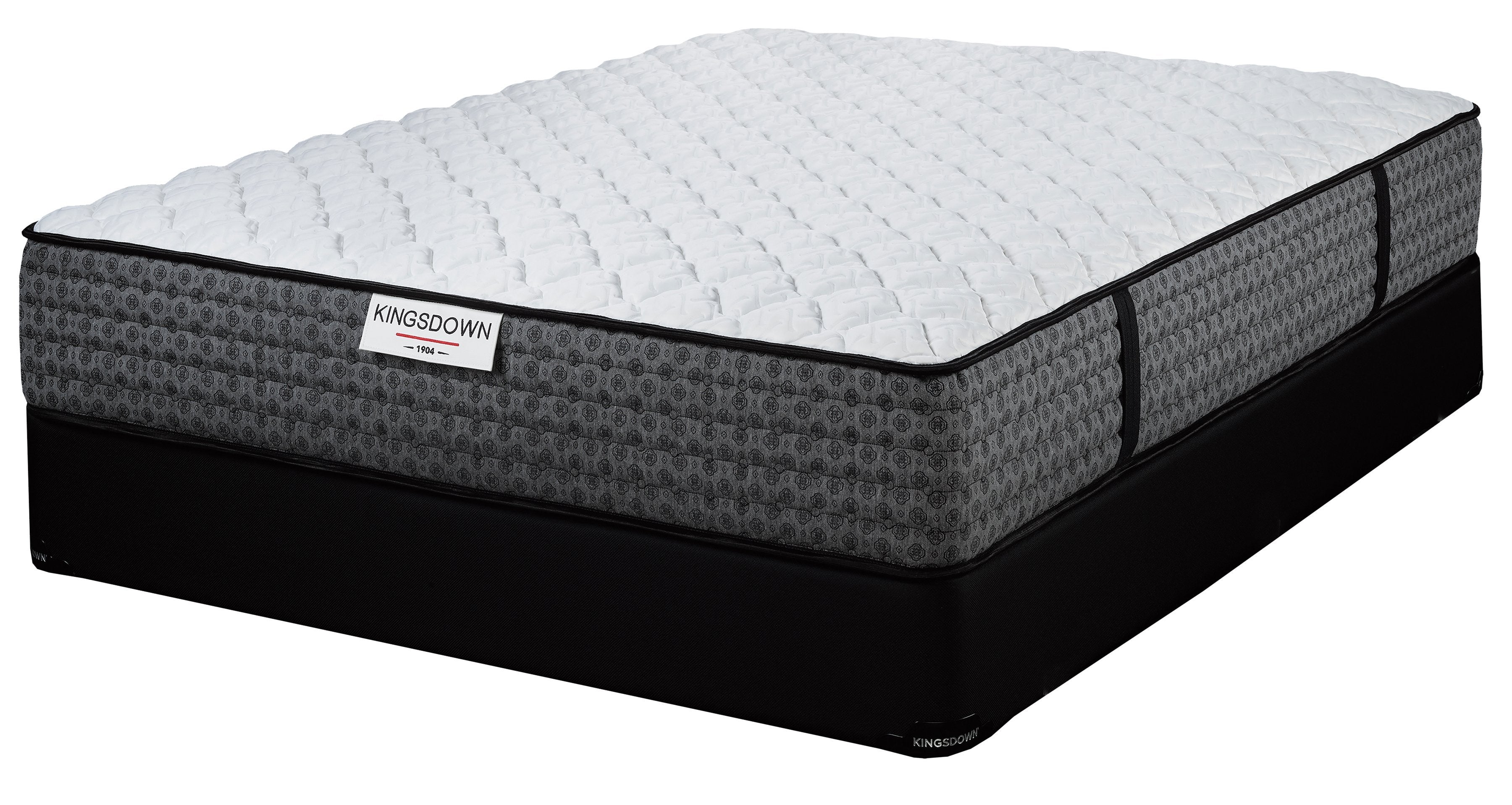 Kingsdown Hopkins Firm King Mattress and Split Boxspring Set