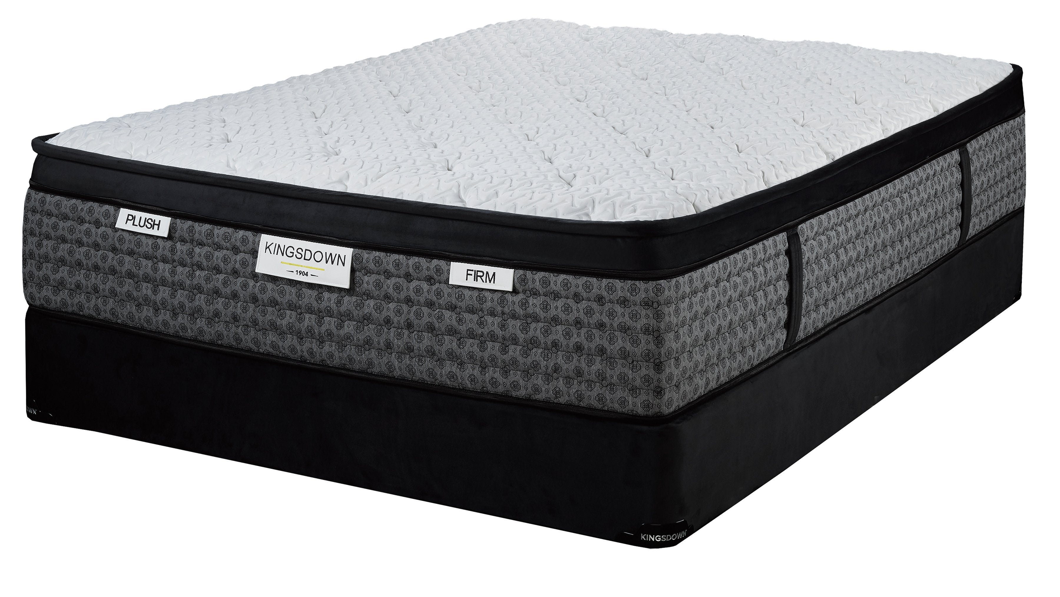 Kingsdown Liberty Plush King Mattress and Split Boxspring Set