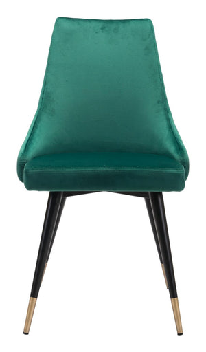 Travis Dining Chair - Green Velvet - Set of 2