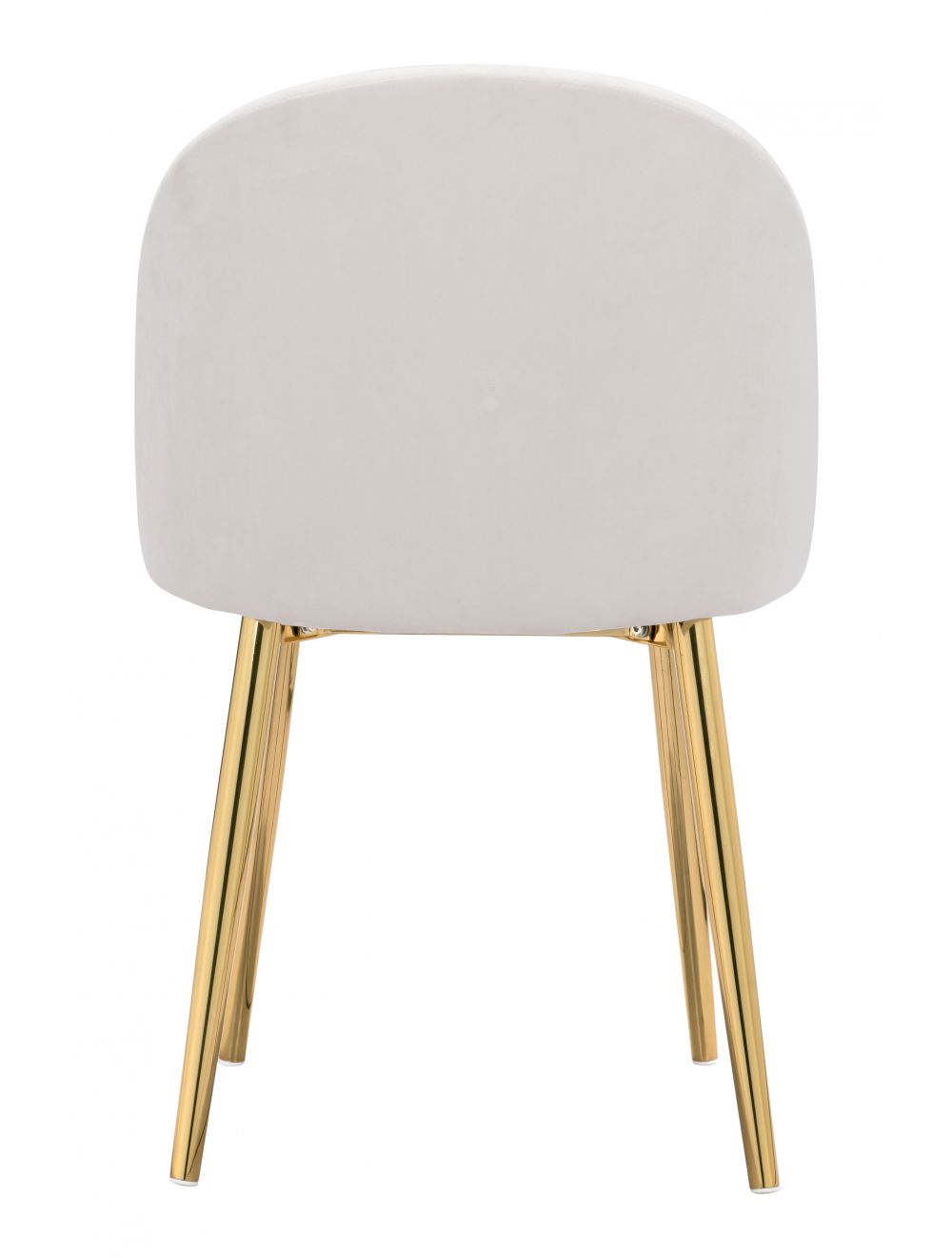 Nezh Elegant Dining Chair - Cream/Gold - Set of 2