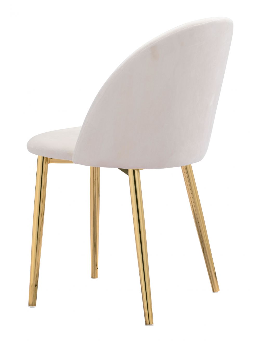 Nezh Elegant Dining Chair - Cream/Gold - Set of 2