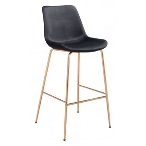 Billinton Bar Chair - Midnight Black/Gold