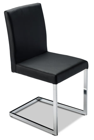 Fino Dining Chair - Black, Chrome
