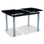 Fino Extendable Dining Table - Black, Chrome
