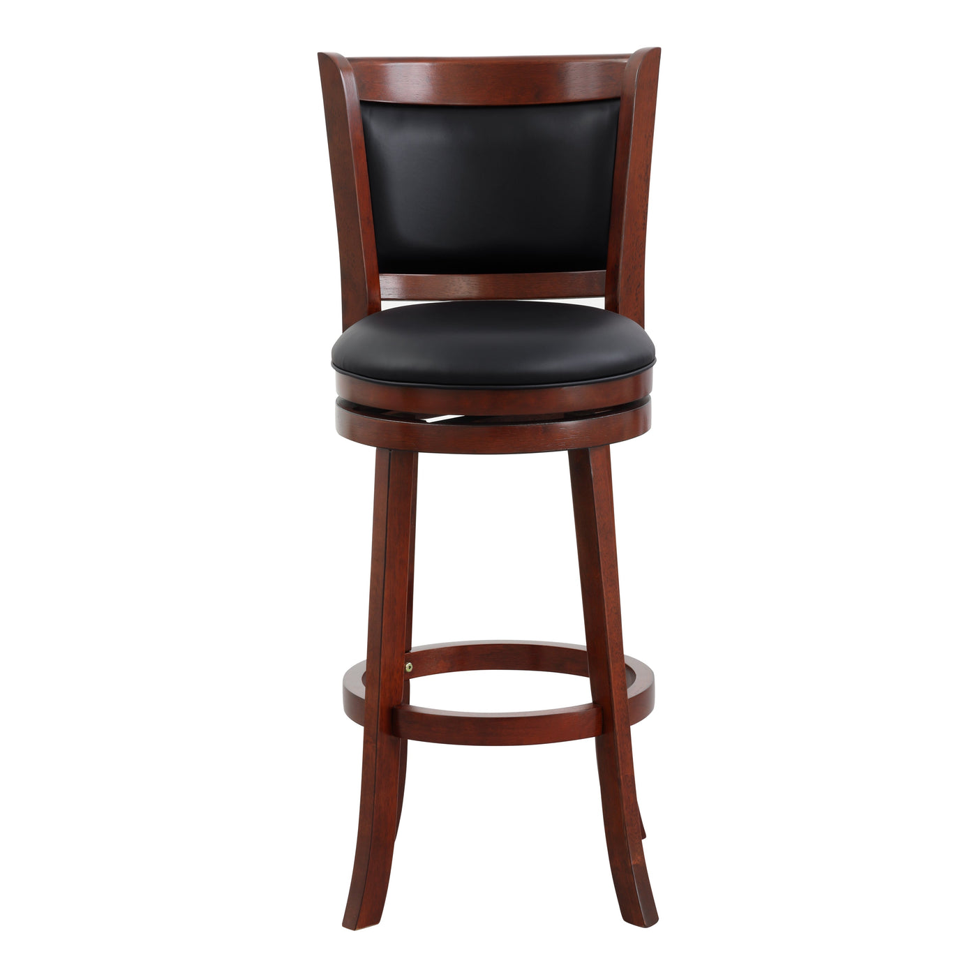 Cairo Bar Height Stool - Black, Brown Cherry