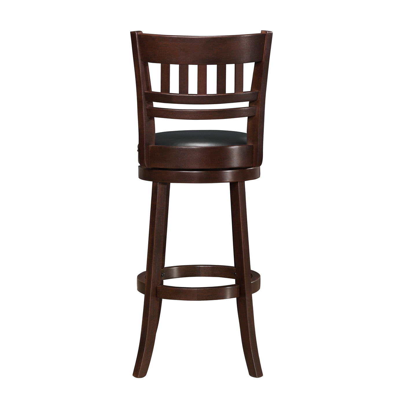 Carly Bar Height Stool - Black, Brown Cherry