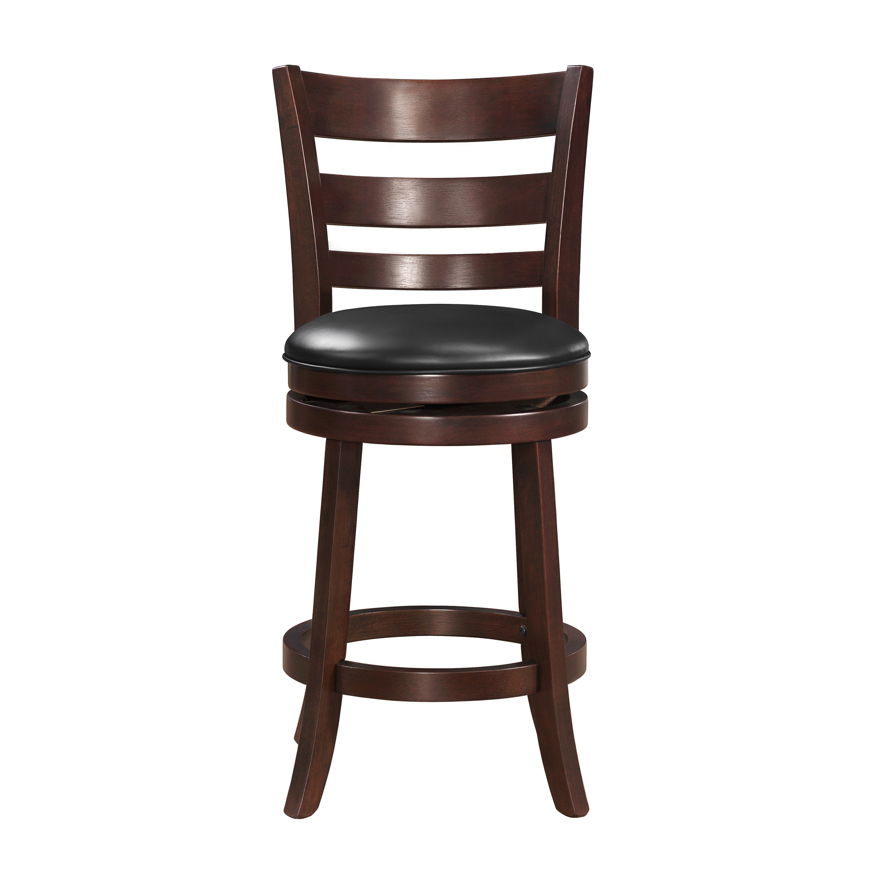 Carina Counter Height Stool - Black, Brown Cherry