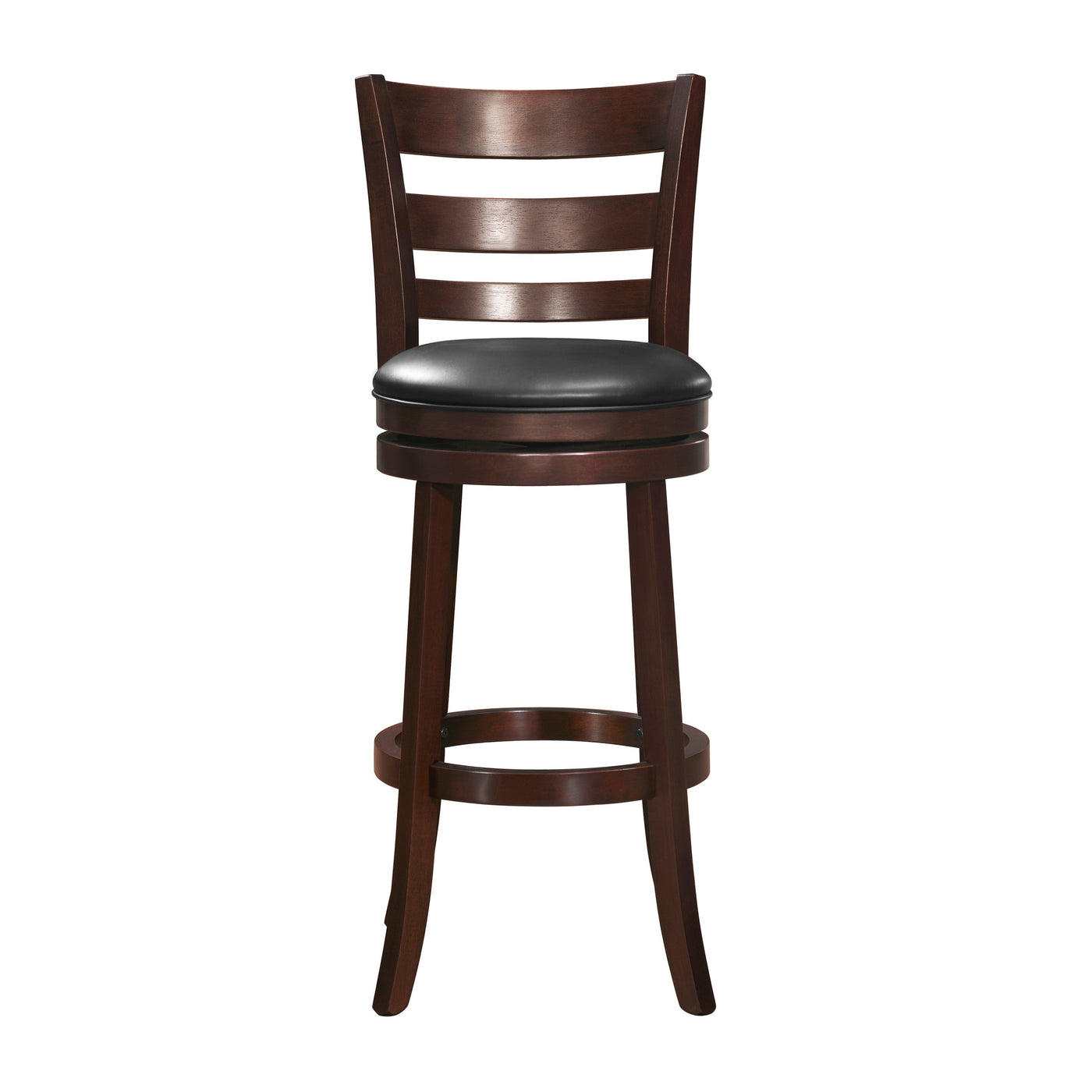Carina Bar Height Stool - Black, Brown Cherry