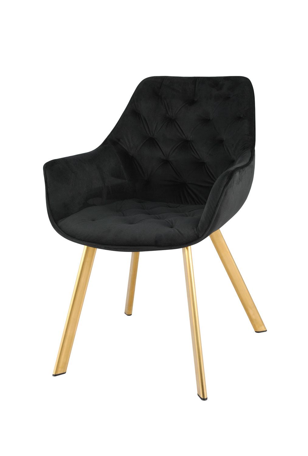 Ayami Dining Arm Chair - Black, Gold