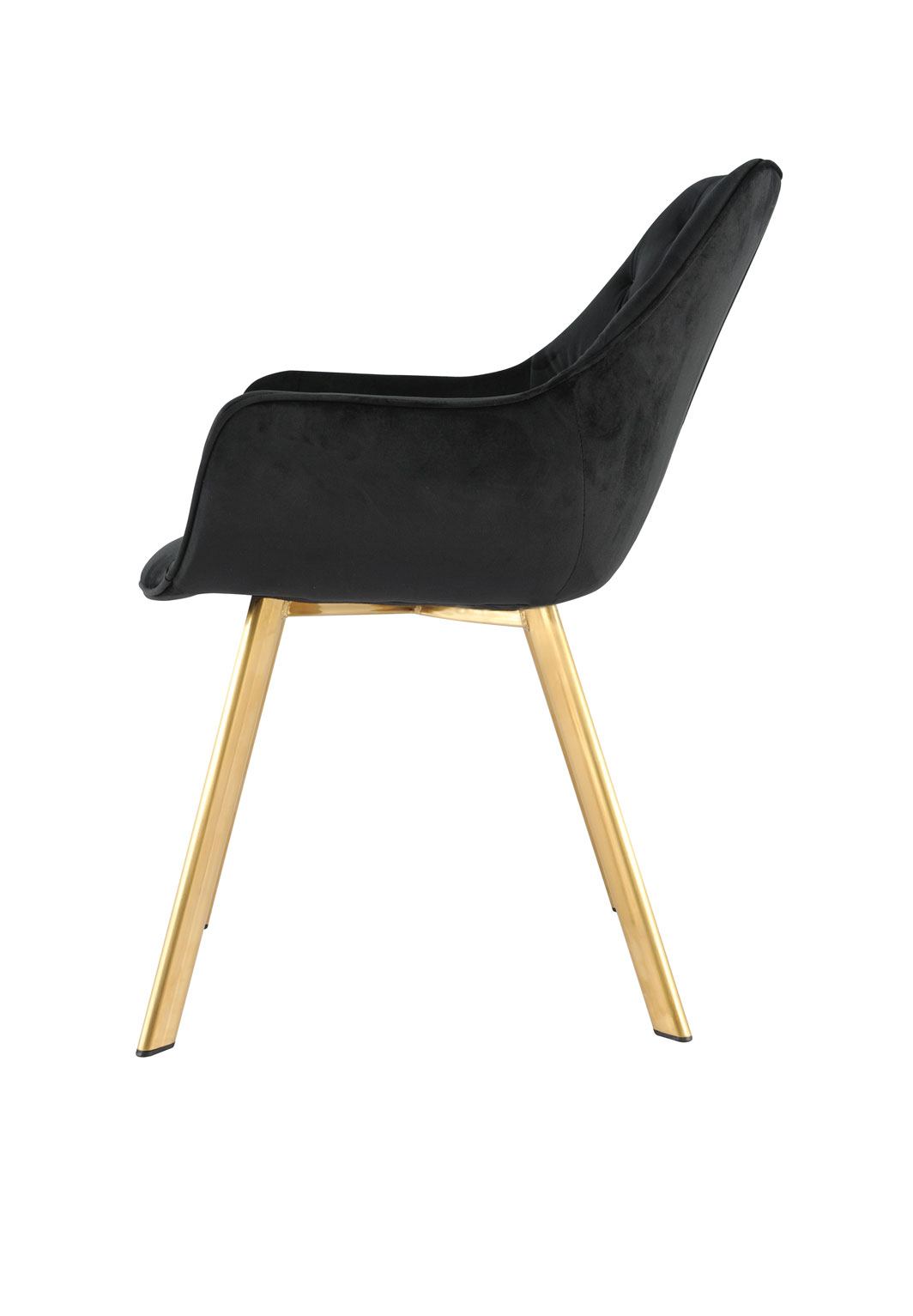 Ayami Dining Arm Chair - Black, Gold