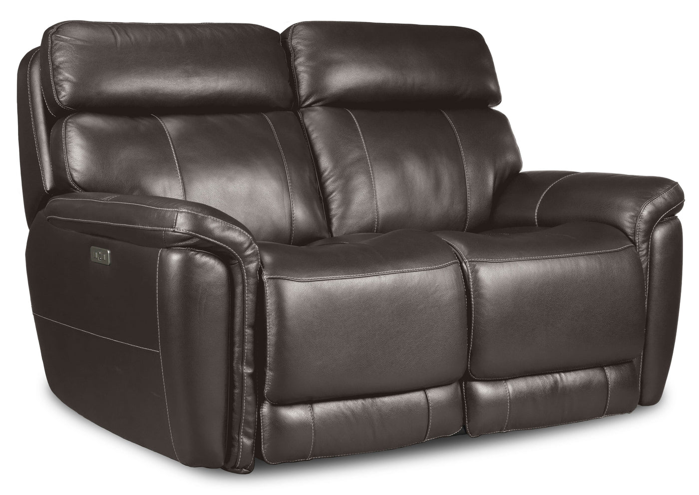 Stallion Dual Power Reclining Loveseat - Dark Grey