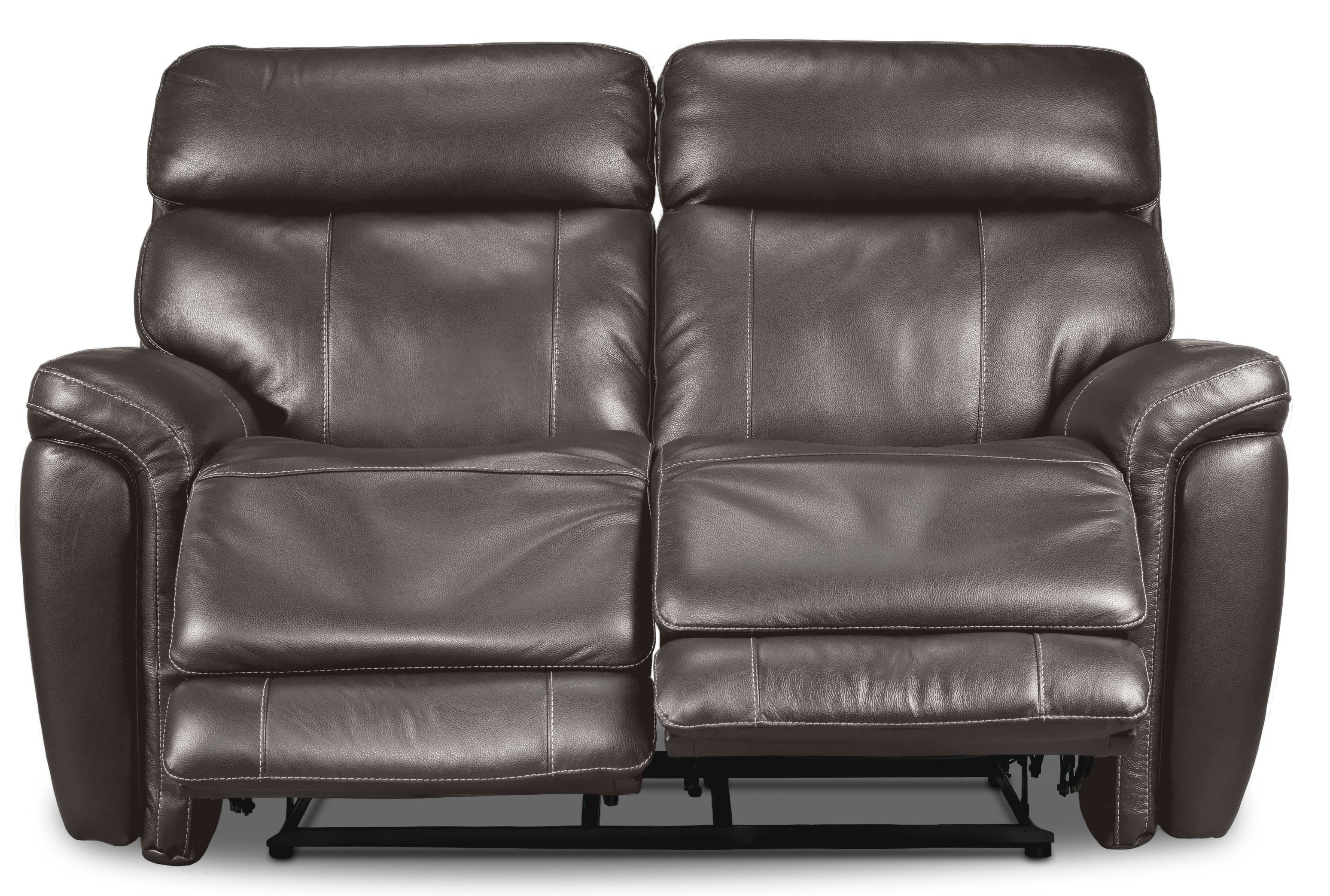 Stallion Dual Power Reclining Loveseat - Dark Grey