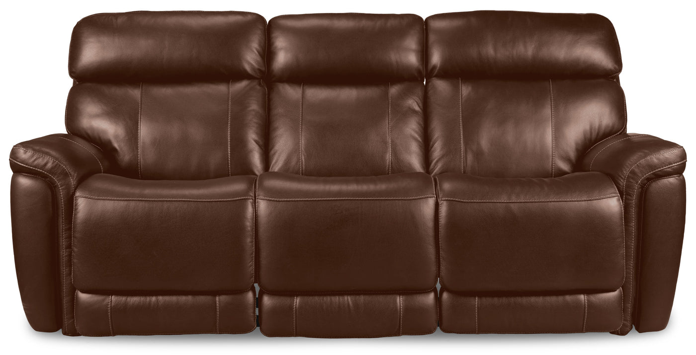 Stallion Dual Power Reclining Sofa - Chestnut