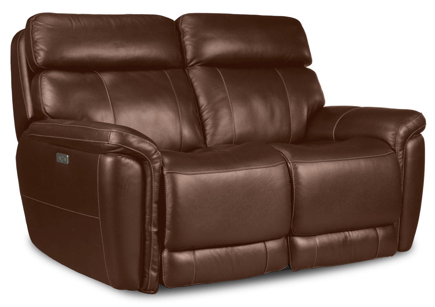 Stallion Dual Power Reclining Loveseat - Chestnut